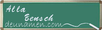 Alla Bensch Visitenkarte